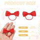 thumbnail image 2 of Uxcell Lazos Lindos para el Pelo de Perro, Moño Pequeño de 2" con Banda de Goma, Accesorios de Disfraces para Aseo de Mascotas Hechos a Mano, (Rojo, 10 Piezas), Destinado para Cachorros Gatos Fiesta, 2 of 7