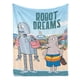 thumbnail image 2 of Sueños de Robot anti-pilling, suave, ligera, esponjosa y acogedora de lujo para hogar y cocina – Perfecta para niños y adultos,130X150cm, 2 of 6
