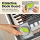 thumbnail image 4 of Cortador de pizza Kitchy con tapa protectora para cuchilla, color verde, 4 of 7