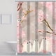 thumbnail image 2 of 1/3pcs Modern Pink Ghost Shower Curtain Set with Non-Slip Backing and U-Shaped Toilet Mat - Soft Microfiber Bathroom Decor for Home, 2 of 4
