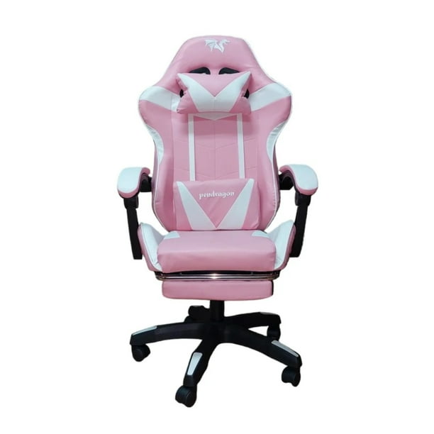 Silla Gamer con Reposa Pies y Masajeador Lumbar USB Lider