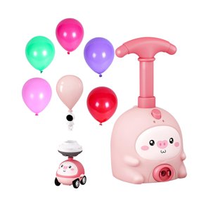Bothyi - Lanzador De Globos Coche Motorizado Con 6 Globos Lanzador De Globos Para Niños Juguete Rosa