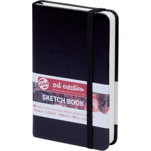 Libreta Art Creation Negra 9X14Cm 140Gr 80Hjas.