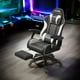 thumbnail image 2 of Silla Gamer Ergonómica Reclinable Con Reposapies Negra, 2 of 8