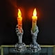 thumbnail image 2 of 2pcs Halloween Skull Candle Holder, LED Light Skeleton Ghost Hand, Flameless Candle Lamp, Party Bar Decoration, Decor With Button Battery, 2 of 4