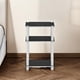thumbnail image 5 of Mesa auxiliar Furinno JUST de 3 niveles con estantes abiertos, color blanco (espresso), 5 of 9