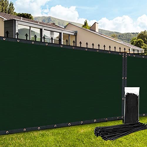 Pantalla de Privacidad para Cerca AofeiGa 180GSM 1.5m x 15m Verde Oscuro