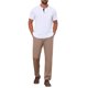 thumbnail image 2 of INSPIRE CHIC Camisetas Henley de Hombre Verano Casual de Manga Corta Botón Básico L Blanco, 2 of 6