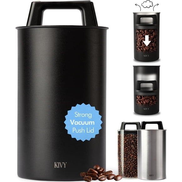 Recipiente al vacío para café KIVY, frasco hermético de acero inoxidable