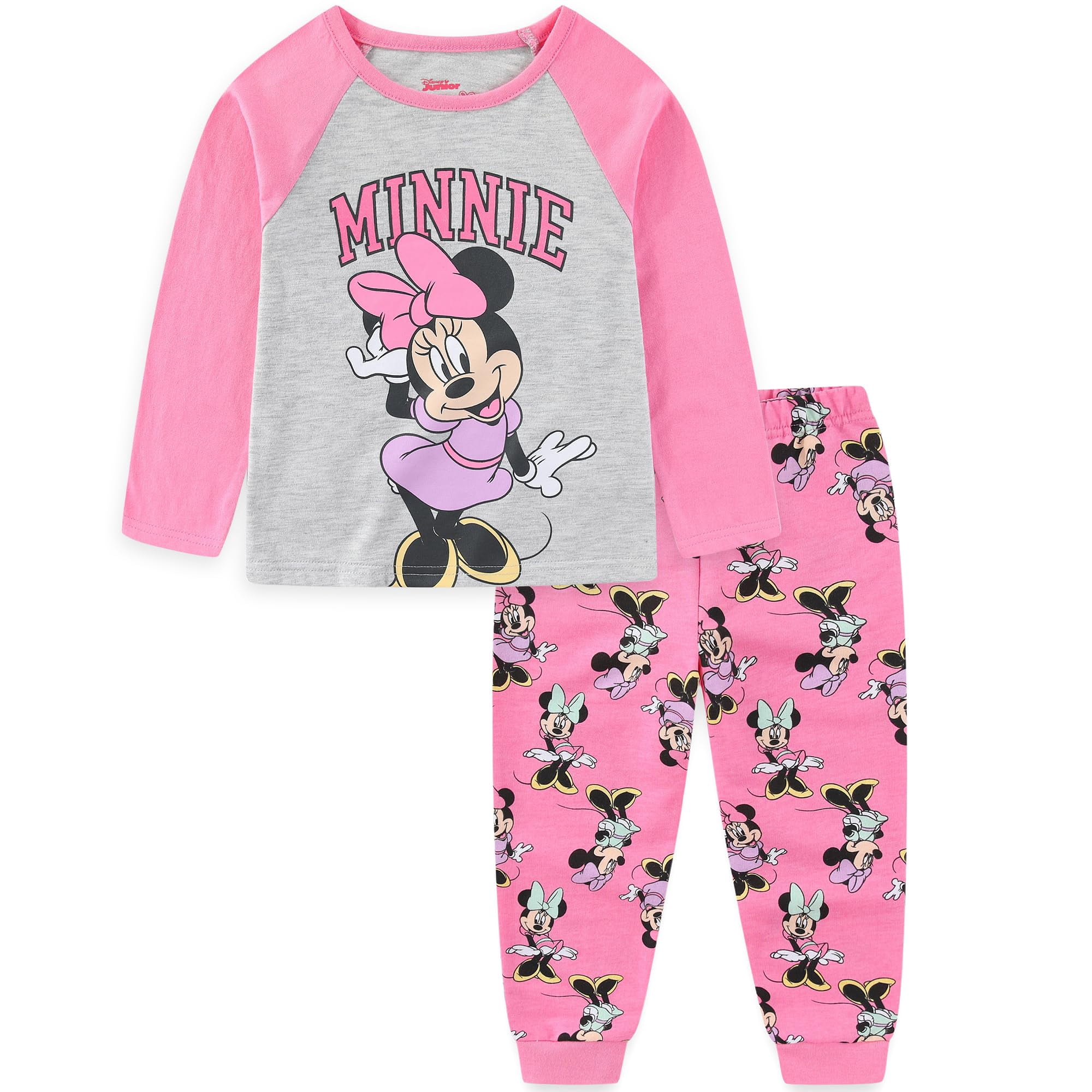 Conjunto De Ropa: Camisa Y Pantalones De Manga Larga De Minnie Mouse De Disney