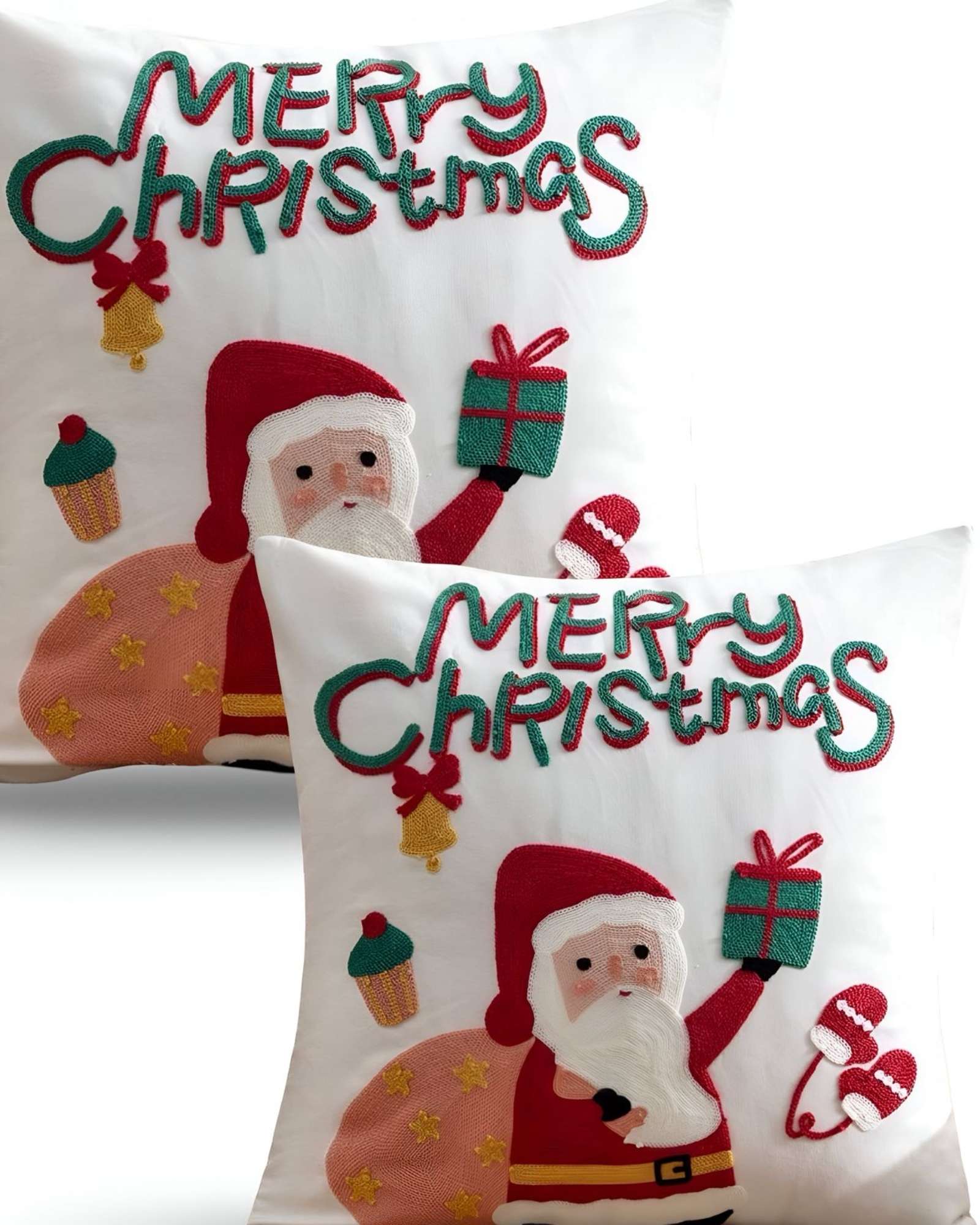 Genérico - Set De 2 Fundas De Cojin Para Navidad K9