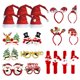 thumbnail image 3 of Gafas De Navidad Y Sombreros Set Foto Booth Props Party Santa Claus Hats 20 PCS, 3 of 5