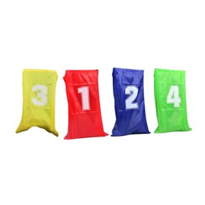 Magideal - Bolsa De Carreras De Papas Relé De Piernas Legged Relay Childrens Games Games Balance Entrenamiento Bolsa De Salto Al Aire Libre Para El Patio Trasero 4 Piezas