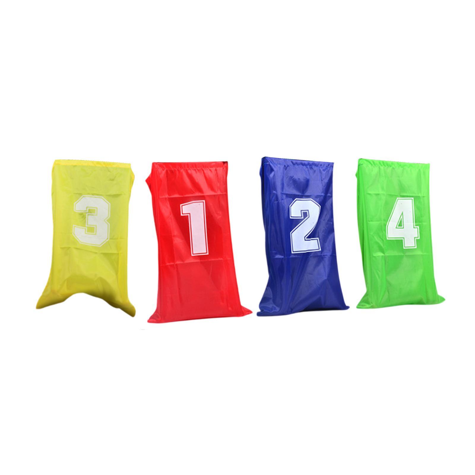 Magideal - Bolsa De Carreras De Papas Relé De Piernas Legged Relay Childrens Games Games Balance Entrenamiento Bolsa De Salto Al Aire Libre Para El Patio Trasero 4 Piezas