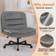 thumbnail image 3 of Silla de oficina COMHOMA Criss Cross sin brazos con ruedas y asiento ancho, 3 of 7
