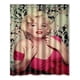 thumbnail image 1 of Cortina de ducha de Marilyn Monroe, juego de cortina de baño con ganchos, tamaño 60 x 72 pulgadas, 1 of 3