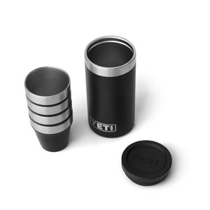 Set De 4 Vasos De Chupito Yeti Negro Con Funda De Transporte