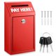 thumbnail image 1 of Caja de Dinero Hualleko 26 cm Roja con Cerradura y Ranura, 1 of 7