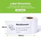 thumbnail image 2 of Label MarkDomain, 59 x 102 mm, compatible con Dymo 30256, 4 rollos, 2 of 9