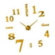 thumbnail image 1 of Reloj De Pared DIY Reloj Digital Pegatina Acrílico Calcomanía Para Decoración Del Hogar Oficina Pequeño Oro, 1 of 3