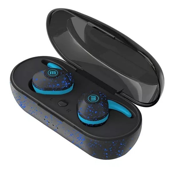 León Import - Audifonos Bluetooth Maxell Miniduo True Wireless Color Azul