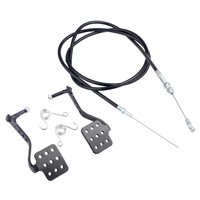Ioensy - 1 Par De Pedales De Kart Con Resortes De Retorno Para Road Rocket Azusa Con Cable De Acelerador