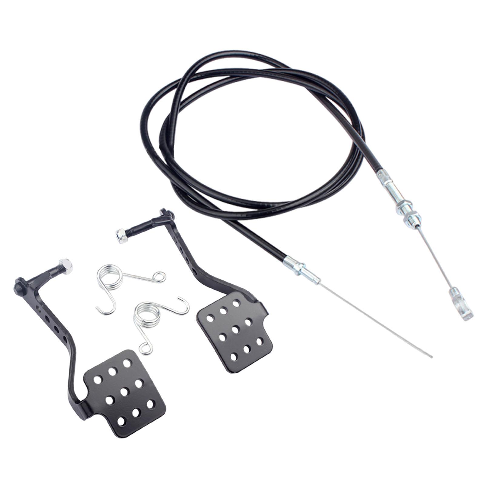 Ioensy - 1 Par De Pedales De Kart Con Resortes De Retorno Para Road Rocket Azusa Con Cable De Acelerador