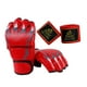 thumbnail image 3 of Guantes De Boxeo De Medio Dedo Guantes MMA Para Saco De Boxeo Muay Thai Artes Marciales Rojo, 3 of 5