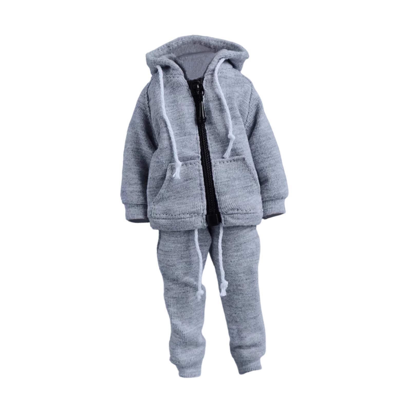 Bothyi - Figura Masculina A Escala 1/12, Ropa Deportiva Para Cuerpo De Figura De Acción Masculina De 6 Pulgadas, Muñeca Gris
