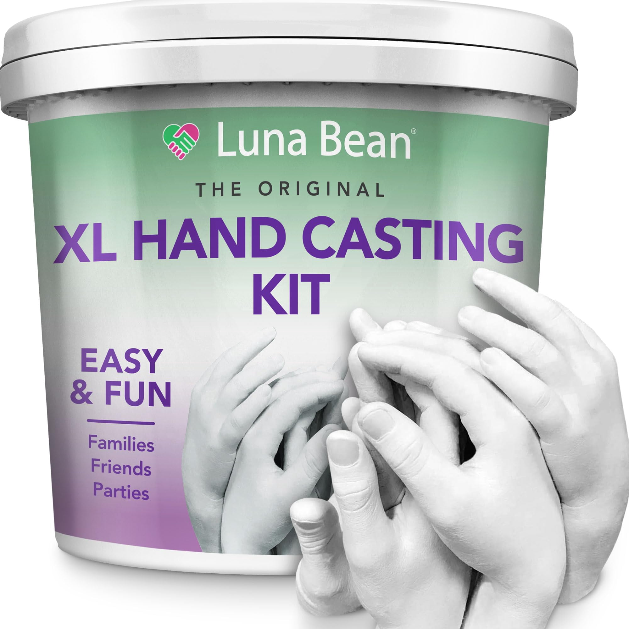 Kit De Fundición Manual Luna Bean Xl Family Para Yeso A 6 Manos