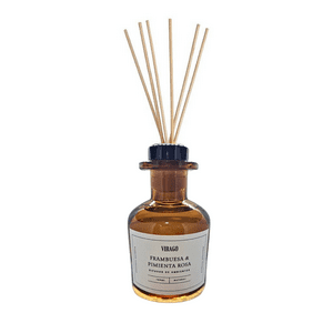Genérico - Difusor Aroma Frambuesa-Pimienta Rosa Ambiental Varillas Virago 150Ml