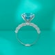 thumbnail image 2 of Exquisite Ocean Blue Moissanite Promise Ring for Women - Perfect for Weddings, Anniversaries, and Valentine's Day Gifts, 2 of 4