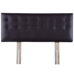 Bodevir - Respaldo Botone Pu 2 Plazas Chocolate