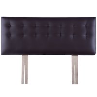 Bodevir - Respaldo Botone Pu 1,5 Plaza Chocolate