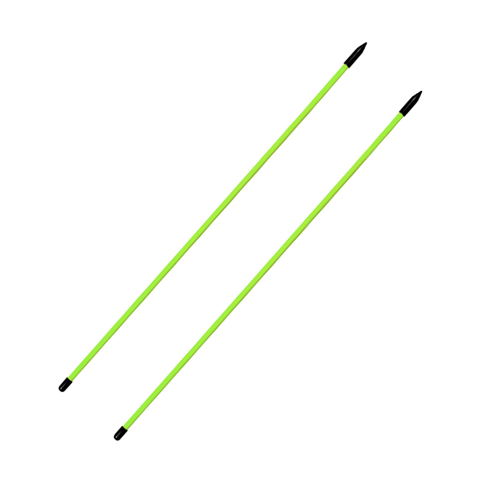 Magideal - Palos De Entrenamiento De Alineación De Golf Paquete De 2 Varillas De Práctica De Ayuda De Alineación De Golf De 48 Pulgadas , Verde