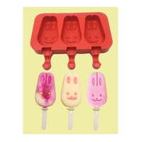 Genérico - Moldes De Silicona Para Helados Molde Paletas Helado Conejo