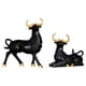 thumbnail image 2 of 1 Par De Estatua De Vaca, Escultura De Toro, Animal, Para Escritorio, Decoración Del Hogar, Negro, 2 of 5