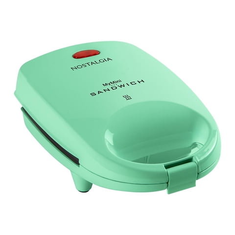 Mini Sandwichera Nostalgia Palcas Antiadherentes Turquesa