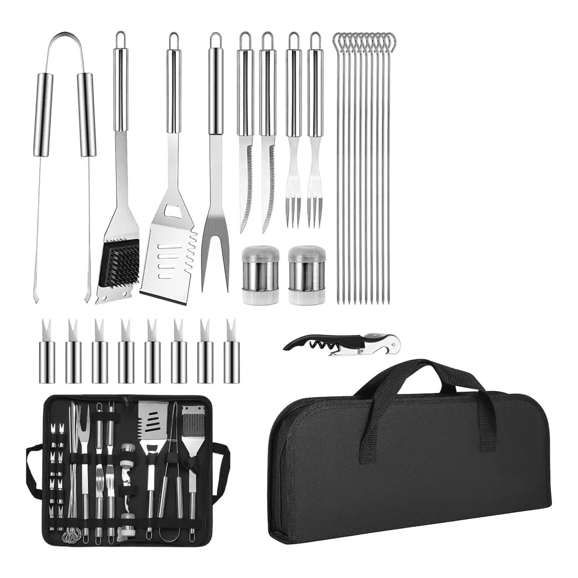 29pcs Kit Parrillero Belug Acero Inoxidable Inox Juego Utensilios
