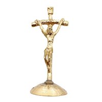 Magideal - Crucifijo De Mesa, Cruz De Pie, Adorno De Escritorio, Decoración Católica Tradicional, 3 Pulgadas De Alto Para Decoración Del Hogar, Regalos Devotos Estilo A