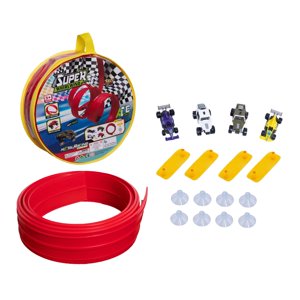 Bothyi - Riel Flexible Enrollable, Ideal Para Proyectos De Bricolaje. Ventosas Resistentes Y Versátiles. Portátil, 4 Metros (13 Pies), Color Rojo.