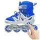 thumbnail image 1 of Patines Lineales Para Niñas Y Jóvenes Talla M (34-37) Con Set De Protección Color Azul, 1 of 3