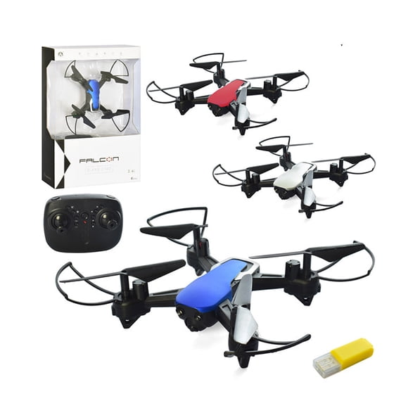 Dron Falcon Radio Control con Mando y Cargador USB