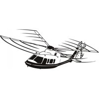 Rienda Libre Graphics - Decomural Flying Helicopter Aircraft Transport Ws-17863