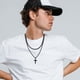 thumbnail image 3 of Collar Yooblue con Dije de Cruz en Acero Inoxidable en Capas, 3 of 7