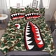 thumbnail image 1 of Hip Hop Camouflage Bape SharkBedding Sets 3 Pieces Warm Soft Duvet Cover Set for Fans Kids Teens Girls Room Decor Lightweight Breathable, 1 of 5