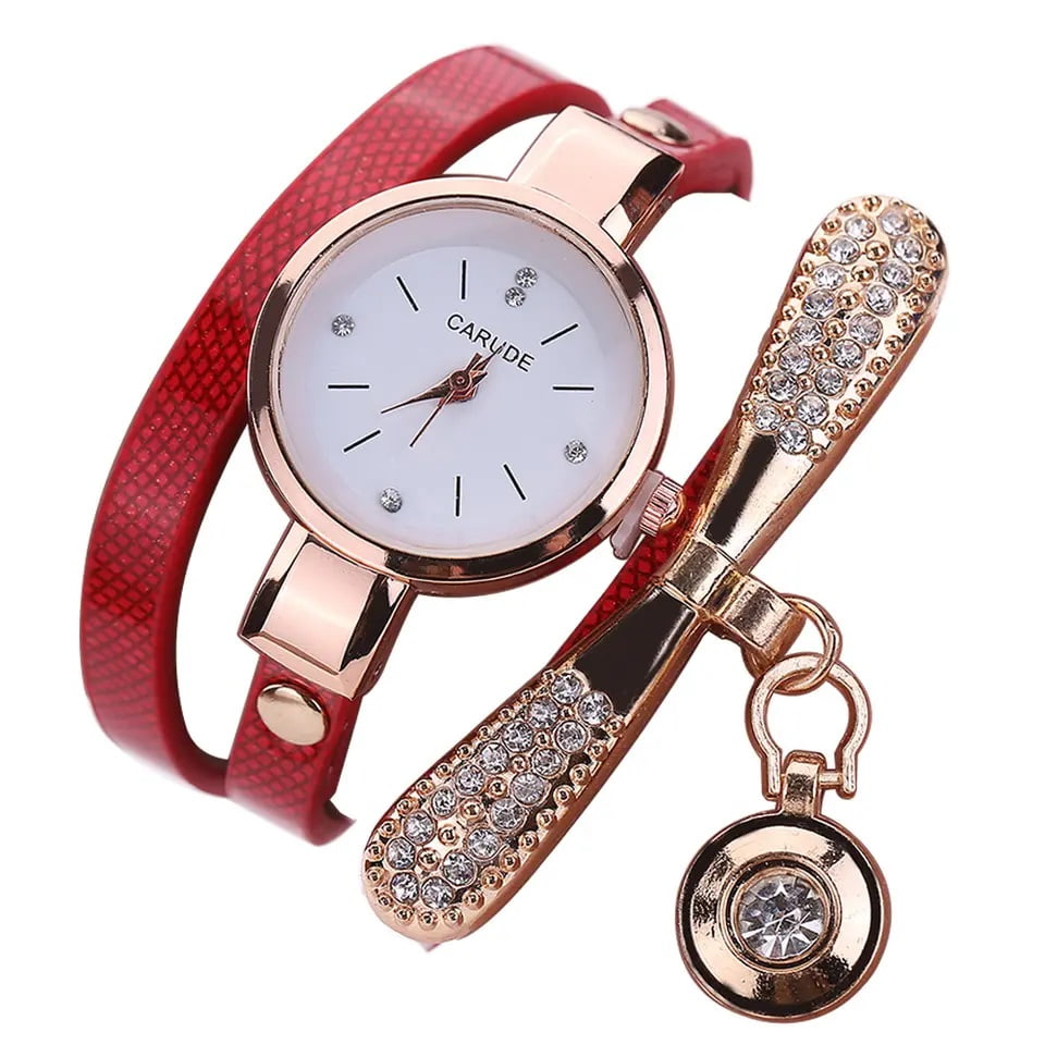 Genérico - Reloj De Lujo Personalizado Para Mujeres Con Incrustaciones Y Pulsera