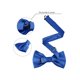 thumbnail image 2 of INSPIRE CHIC Conjunto de Pajarita Pre-Anudada para Hombre con Pañuelos a Juego para Negocios Casual Azul Real Talla Única, 2 of 5
