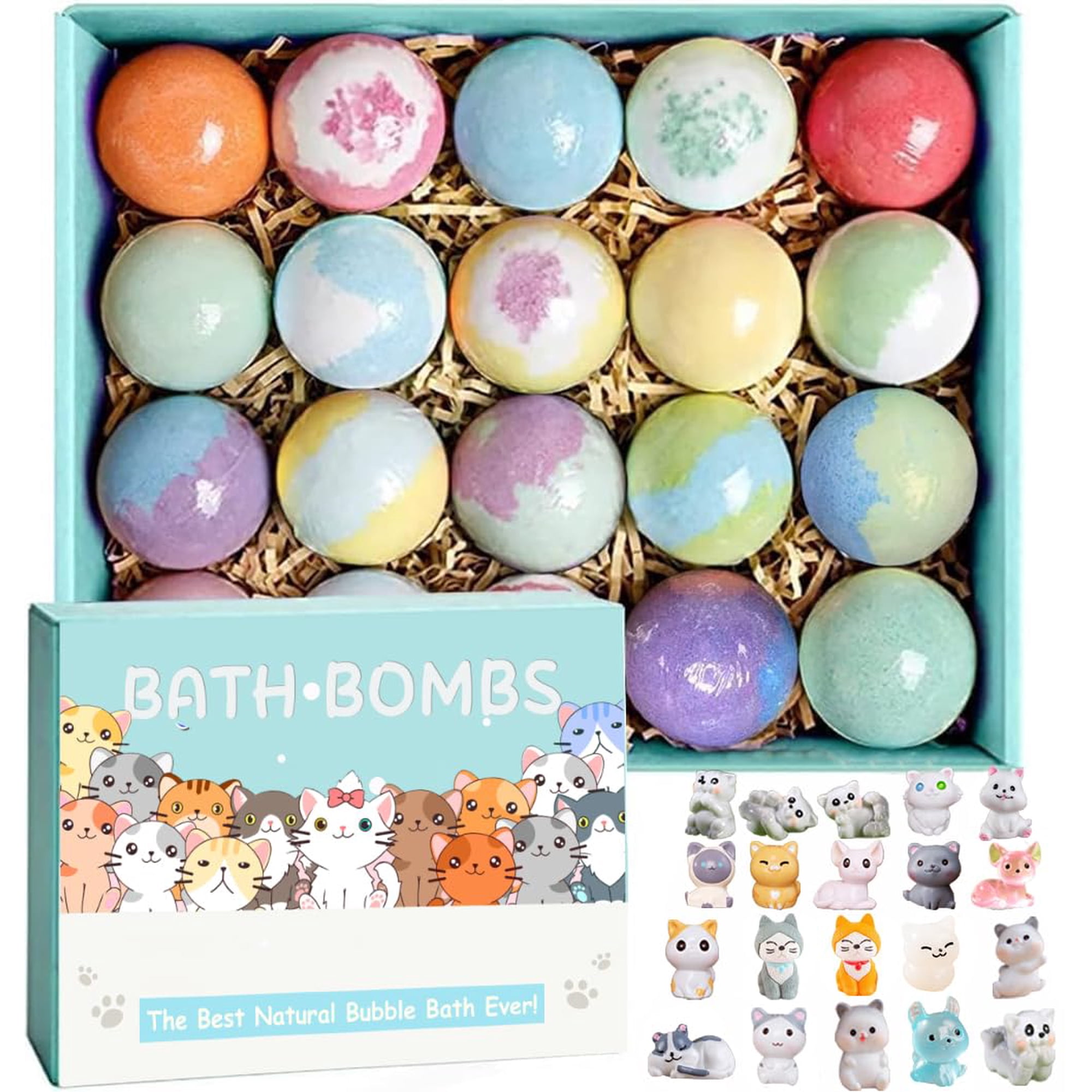 Bombas De Baño Kottke Kids, Paquete De 20, Con Sorpresa En El Interior Y Juguetes