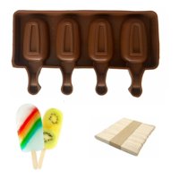 Genérico - Moldes De Silicona Para Helados Molde Paletas Helado Paleta